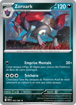 Zoroark, Flamme Blanche, n° 062