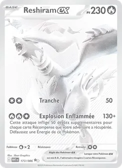 Reshiram-ex, Flamme Blanche, n° 173