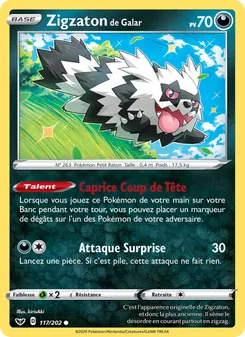 Zigzaton de Galar, Épée et Bouclier, n° 117