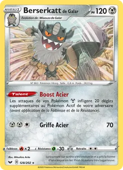Berserkatt de Galar, Épée et Bouclier, n° 128