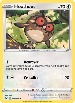 Hoothoot, Épée et Bouclier, n° 143