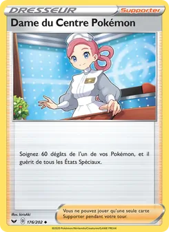 Dame du Centre Pokémon, Épée et Bouclier, n° 176