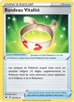 Bandeau Vitalité, Épée et Bouclier, n° 185