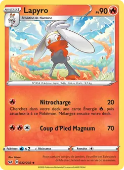 Lapyro, Épée et Bouclier, n° 32