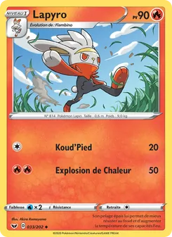 Lapyro, Épée et Bouclier, n° 33