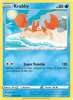 Krabby, Épée et Bouclier, n° 43