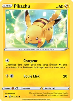 Pikachu, Épée et Bouclier, n° 65