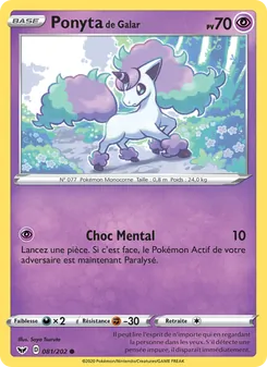 Ponyta de Galar, Épée et Bouclier, n° 81