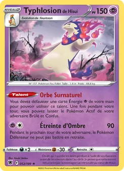 Typhlosion de Hisui, Astres Radieux, n° 052
