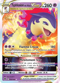 Typhlosion de Hisui VSTAR, Astres Radieux, n° 054