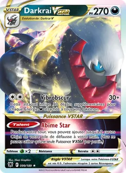 Darkrai VSTAR, Astres Radieux, n° 099