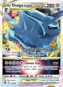 Dialga Originel VSTAR, Astres Radieux, n° 114
