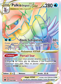 Palkia Originel VSTAR, Astres Radieux, n° 192