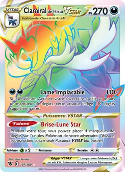 Clamiral de Hisui VSTAR, Astres Radieux, n° 197