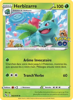Herbizarre, Pokémon GO, n° 002