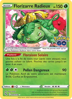 Florizarre Radieux, Pokémon GO, n° 004