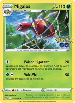 Migalos, Pokémon GO, n° 007