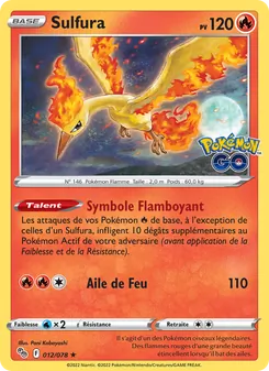 Sulfura, Pokémon GO, n° 012