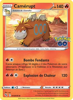 Camérupt, Pokémon GO, n° 014