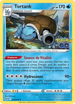 Tortank, Pokémon GO, n° 017