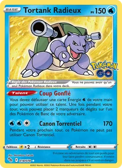Tortank Radieux, Pokémon GO, n° 018