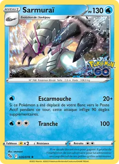 Sarmuraï, Pokémon GO, n° 026