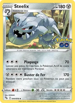Steelix, Pokémon GO, n° 044