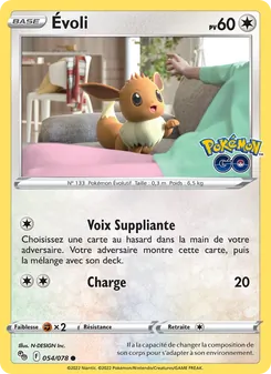 Évoli, Pokémon GO, n° 054