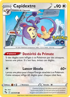 Capidextre, Pokémon GO, n° 057