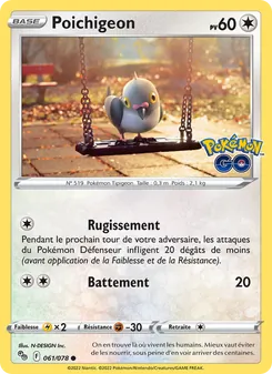 Poichigeon, Pokémon GO, n° 061