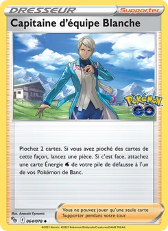 Capitaine d'équipe Blanche, Pokémon GO, n° 064