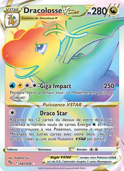 Dracolosse VSTAR, Pokémon GO, n° 081
