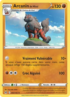 Arcanin de Hisui, Origine Perdue, n° 084