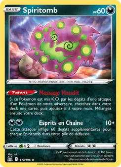 Spiritomb, Origine Perdue, n° 117