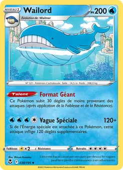 Wailord, Tempête Argentée, n° 038
