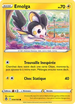 Emolga, Tempête Argentée, n° 054