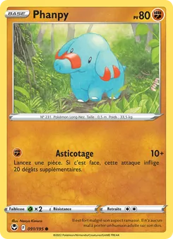 Phanpy, Tempête Argentée, n° 091