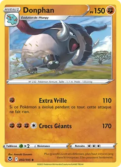 Donphan, Tempête Argentée, n° 092