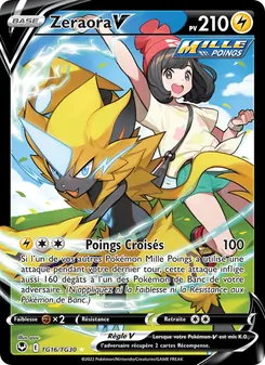 Zeraora V, Tempête Argentée Galerie de Dresseurs, n° TG16