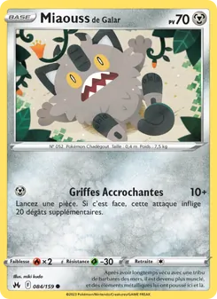Miaouss de Galar, Zénith Suprême, n° 084