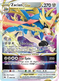 Zacian VSTAR, Zénith Suprême, n° 096