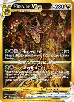 Giratina VSTAR, Zénith Suprême Galerie Galaroise, n° GG69