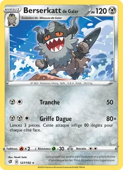 Berserkatt de Galar, Clash des Rebelles, n° 127