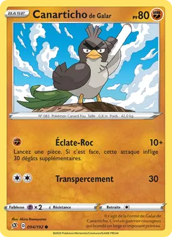 Canarticho de Galar, Clash des Rebelles, n° 94