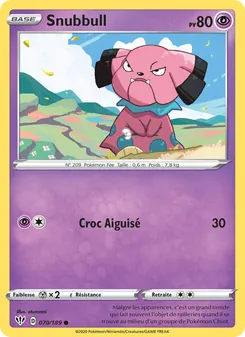 Snubbull, Ténèbres Embrasées, n° 70