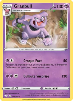 Granbull, Ténèbres Embrasées, n° 71