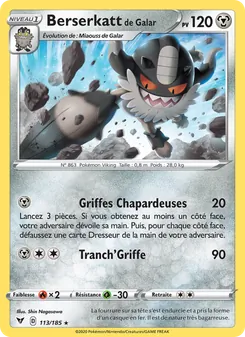 Berserkatt de Galar, Voltage Éclatant, n° 113