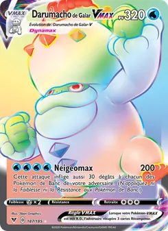 Darumacho de Galar VMAX, Voltage Éclatant, n° 187
