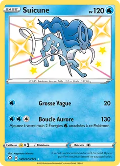 Suicune, Destinées Radieuses Coffre Étincelant, n° SV022