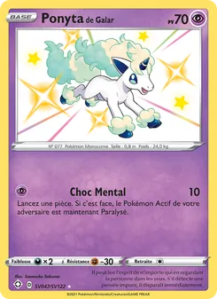 Ponyta de Galar, Destinées Radieuses Coffre Étincelant, n° SV047